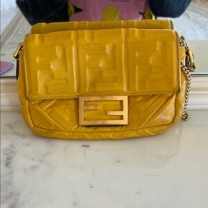 Yellow Fendi Bag
